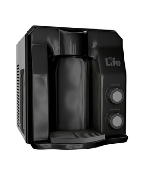 Purificador Super Água Alcalina Ionizada Gelada Ph 9,5 Redox/pral Negativo Flex He- Top Life Preto 127